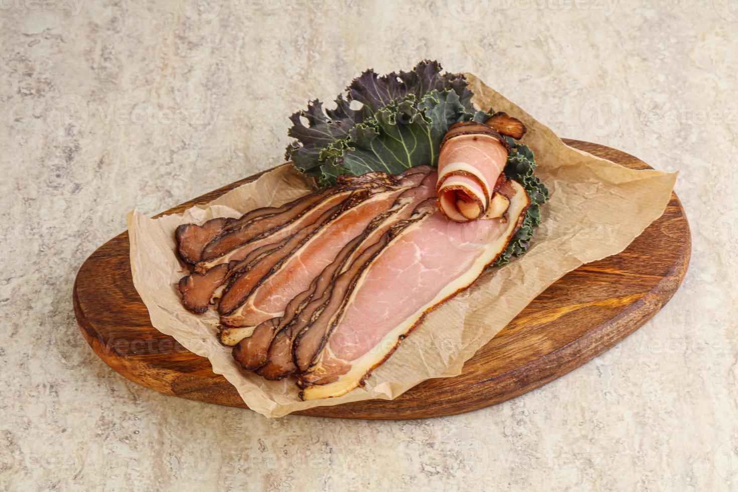 Italian traditional cuisine - prosciutto appetizer photo