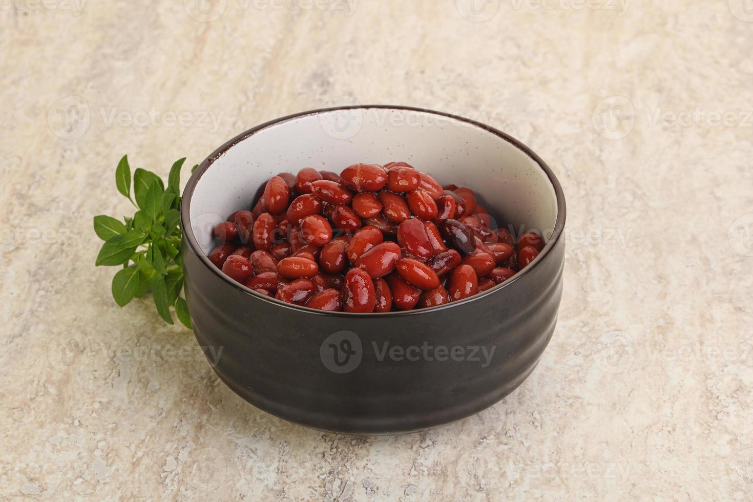 Red kidney bean in the bowl photo