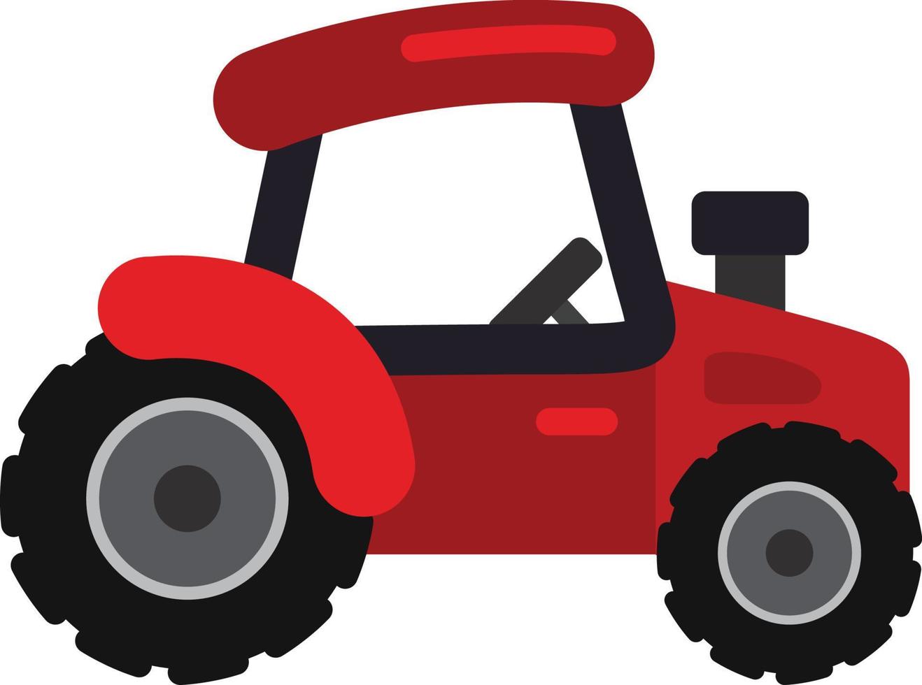 Red truck transportation vector