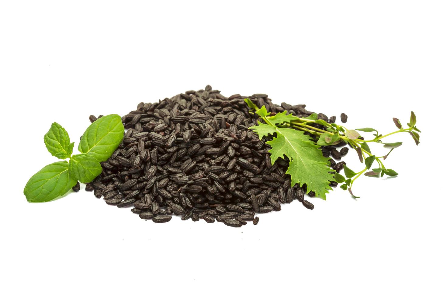 White black rice photo