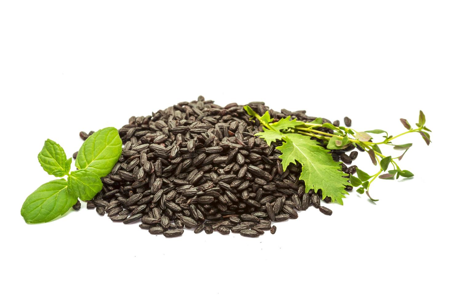 White black rice photo