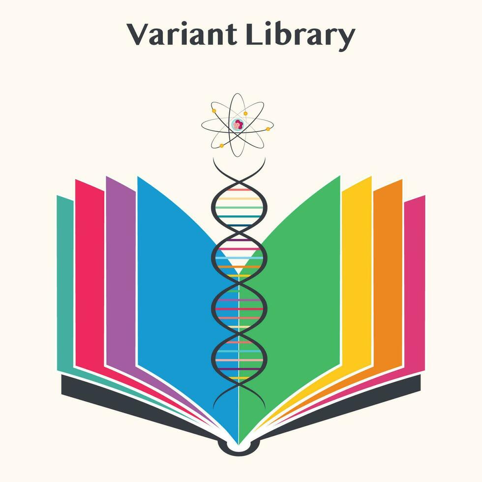 biblioteca de variantes de adn sintético vector