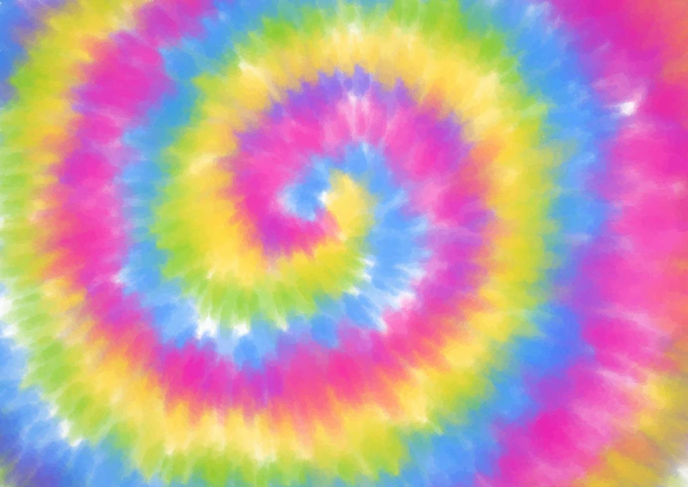 Rainbow coloured abstract tie dye background vector