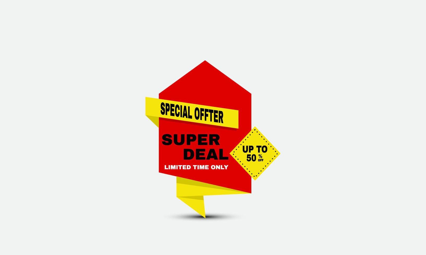 awesome brochure design modern sale colorful special offter banner illustration vector
