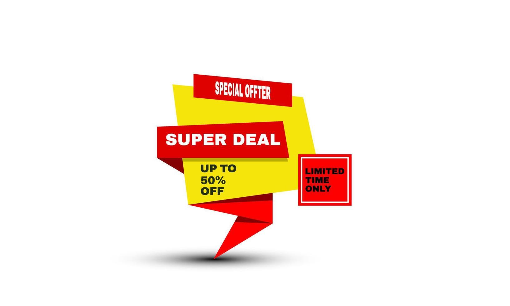 vector modern sale colorful super sale design banner illustration