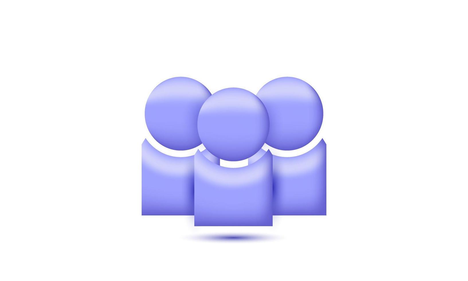 vector 3d render people design icon new normal