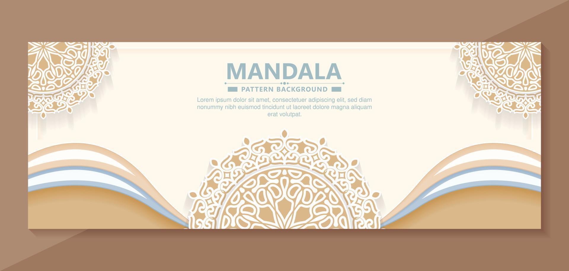 Soft decorative mandala style background vector