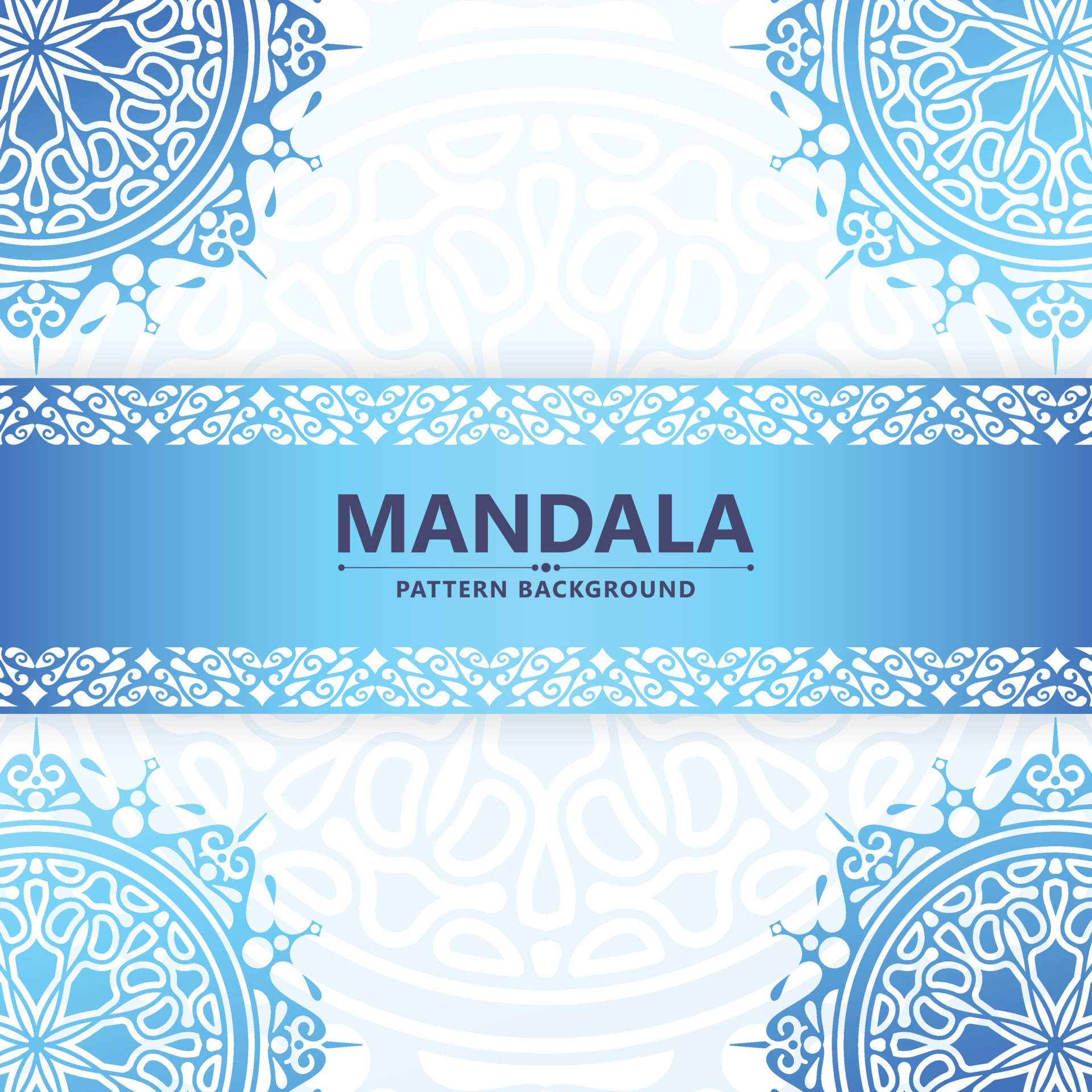 elegant blue gradient mandala background 7509181 Vector Art at Vecteezy