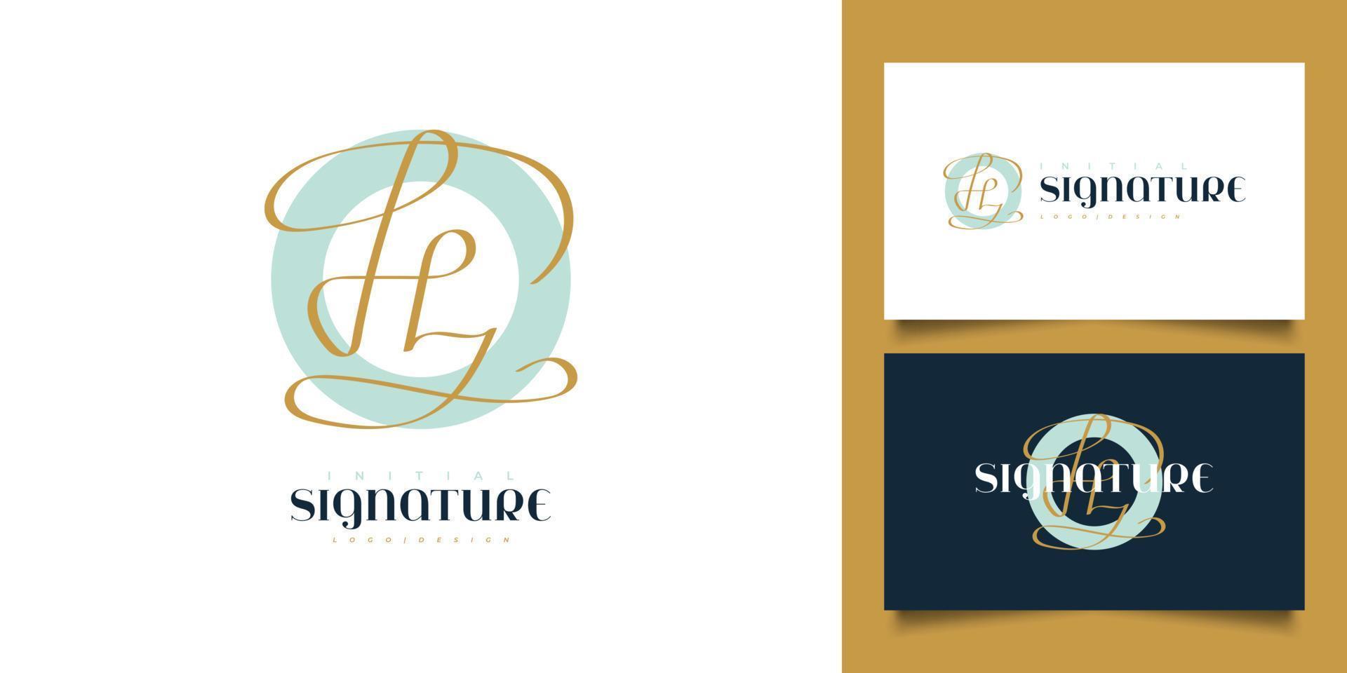 Elegant and Minimalist Letter H and J Logo Design with Handwriting Style. HJ Initial Signature for Logo or Business Identity vector