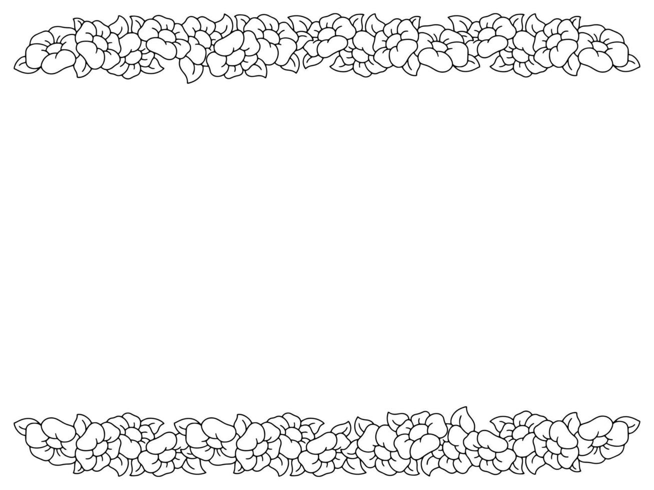 Simple frame. Design element for greeting card. Vector illustration isolated on white background.