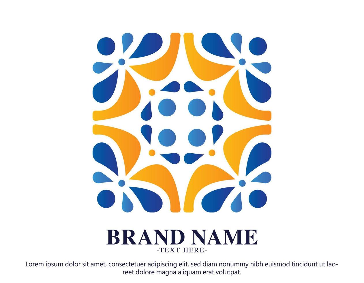 Colorful art logo design template vector