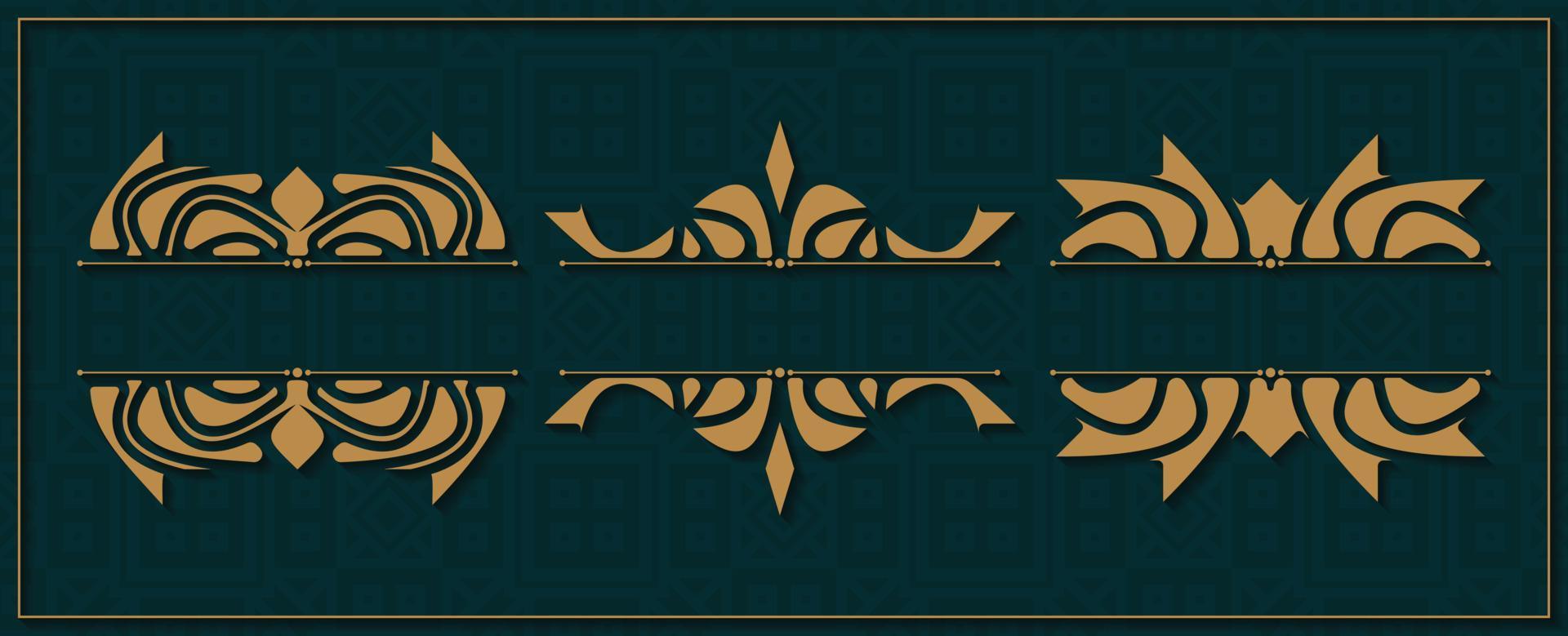 Vintage ornamental design elements vector