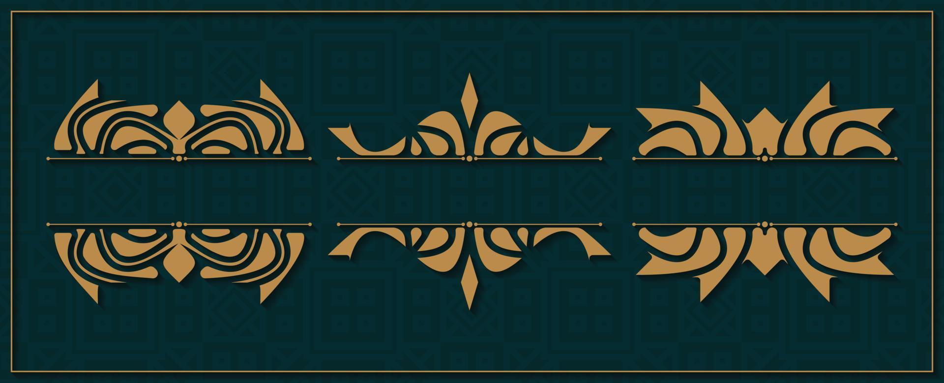 Vintage ornamental design elements vector