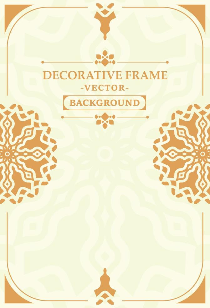 Elegant decorative frame design background vector
