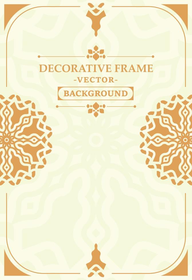 elegante fondo de diseño de marco decorativo vector