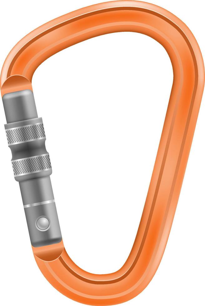 carabiner equipment for mountaineering vector illustration isolated on white background