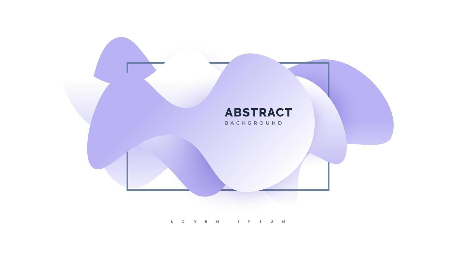 Purple and White Liquid Background. Abstract Geometric Background with Fluid Shapes. 3D Wavy Liquid Background for Banner or Poster vector