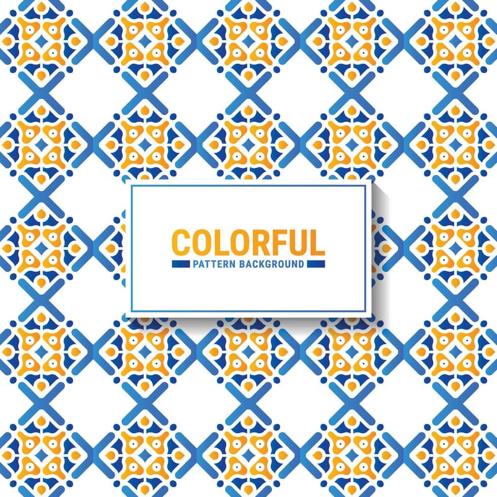 Colorful abstract geometric pattern design vector