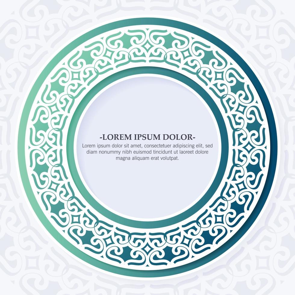 Colorful calligraphy square ornament border line vector