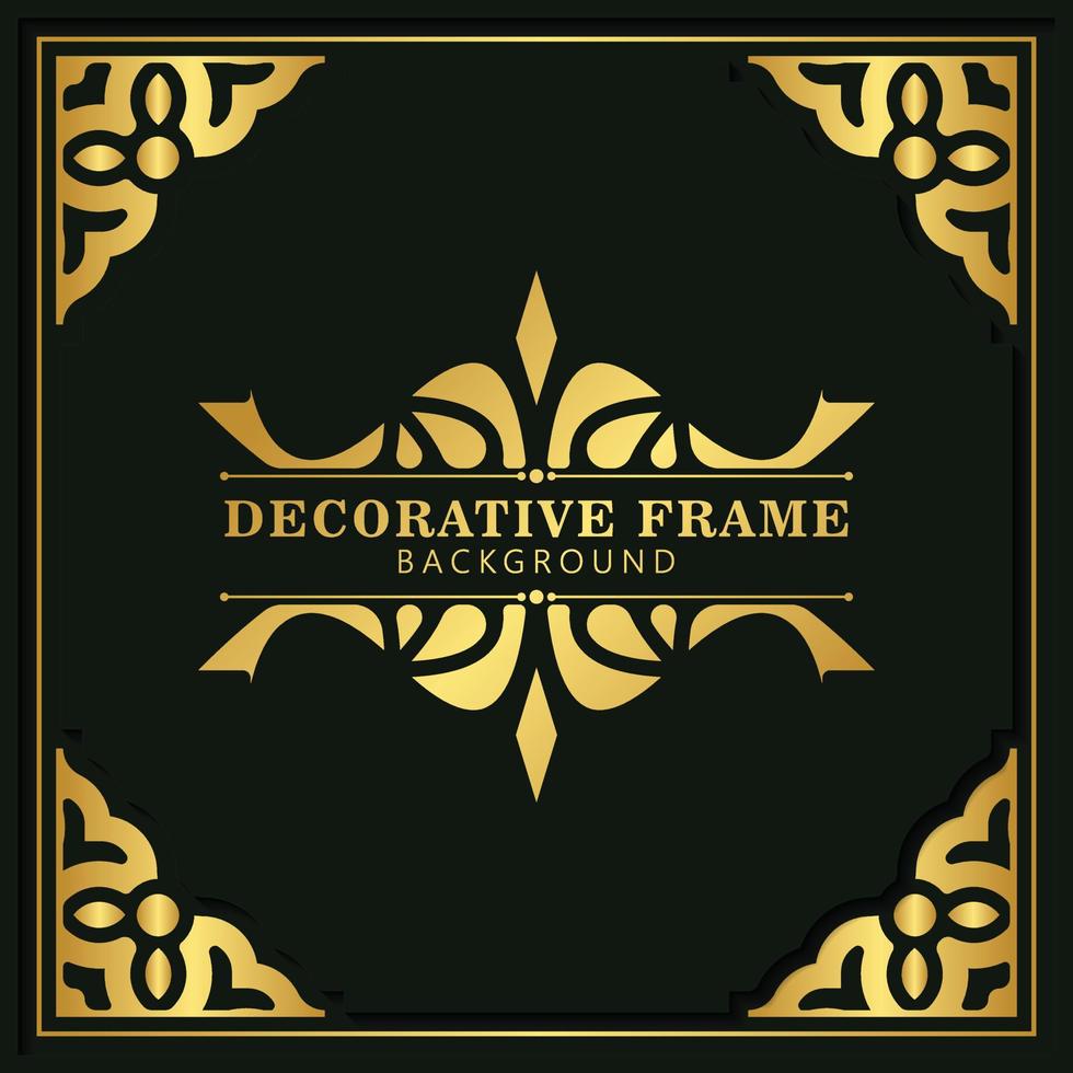 Elegant decorative frame design background vector