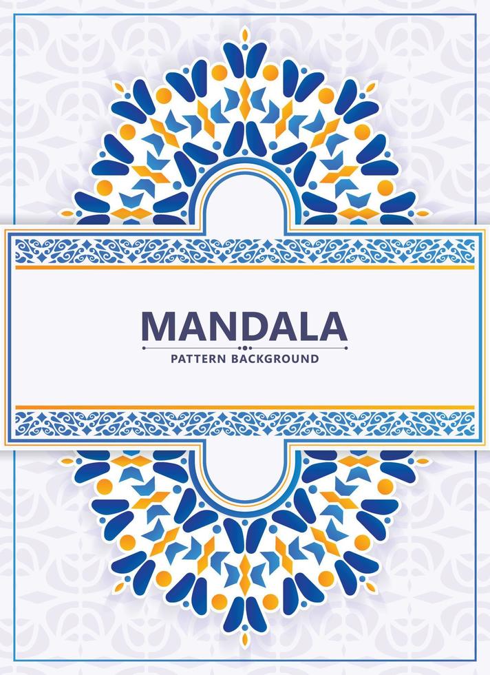 Colorful decorative mandala background vector