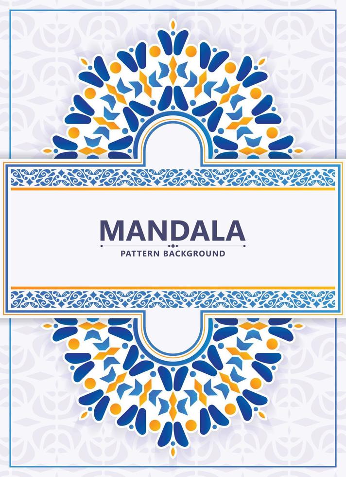 fondo de mandala decorativo colorido vector