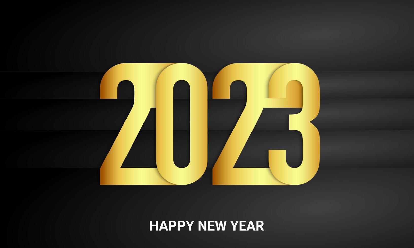 2023 Happy New Year Background Design. Vector Illustration.