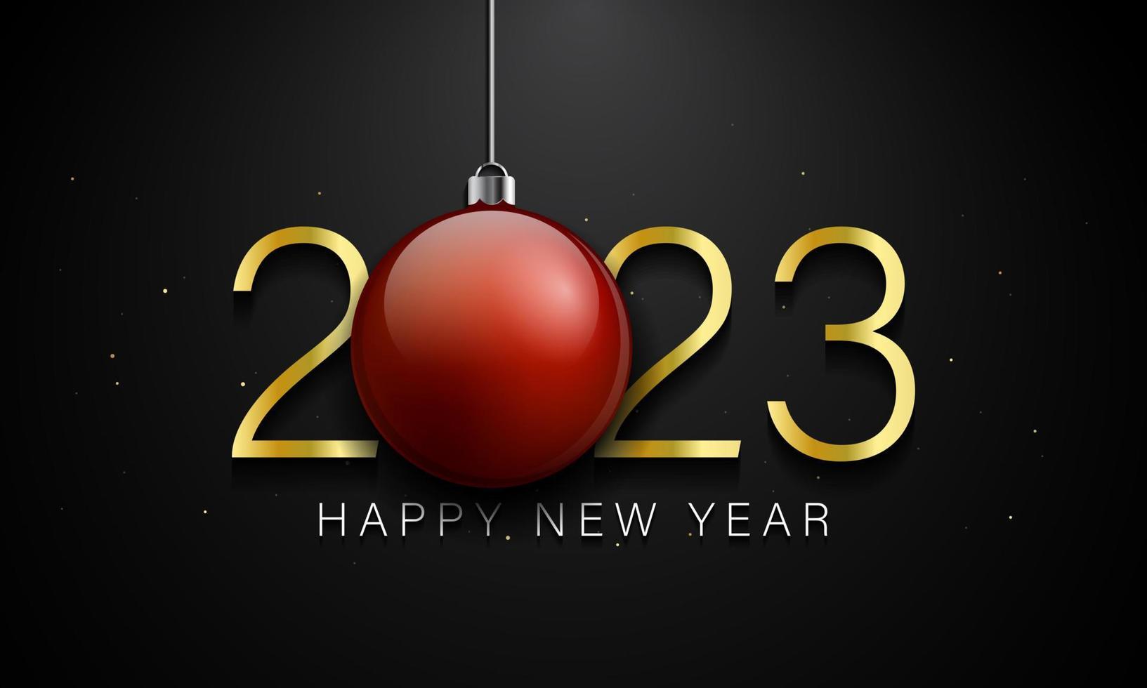 2023 Happy New Year Background Design. vector