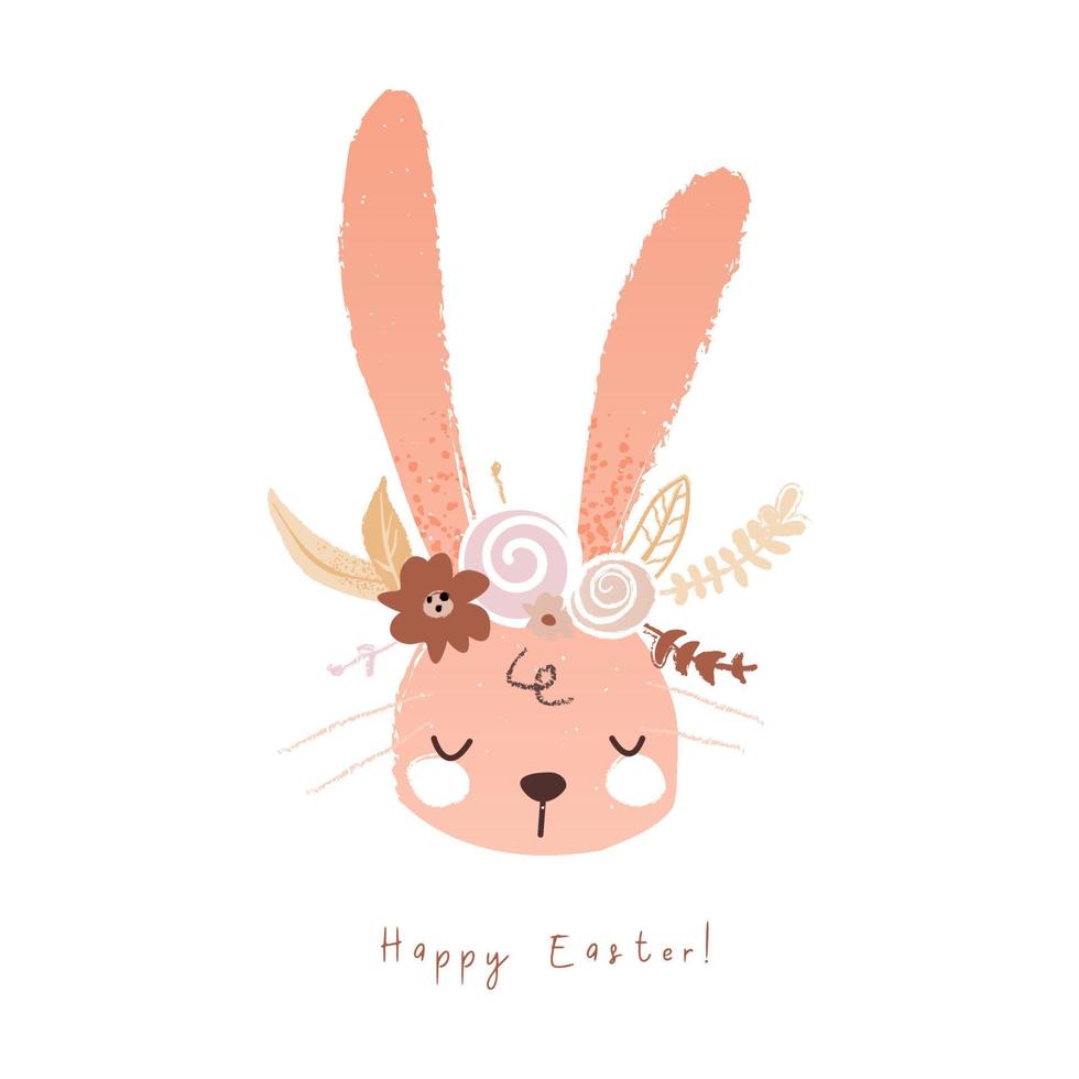 feliz cara de conejito de Pascua con flores. ilustración dibujada a mano con cabeza de conejo en estilo de dibujos animados. vector 7509983 Vector en Vecteezy feliz cara de conejito de Pascua con flores. ilustración dibujada a mano con cabeza de conejo en estilo de dibujos animados. vector 7509983 Vector en Vecteezy