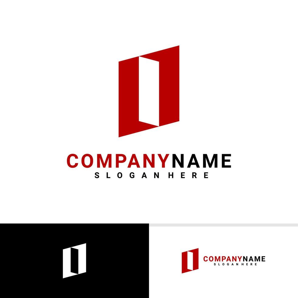 One logo vector template, Creative O 1 logo design concepts