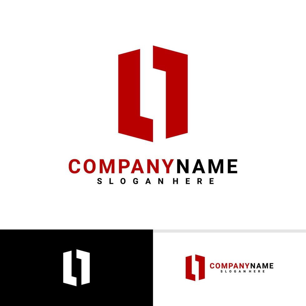 One logo vector template, Creative O 1 logo design concepts