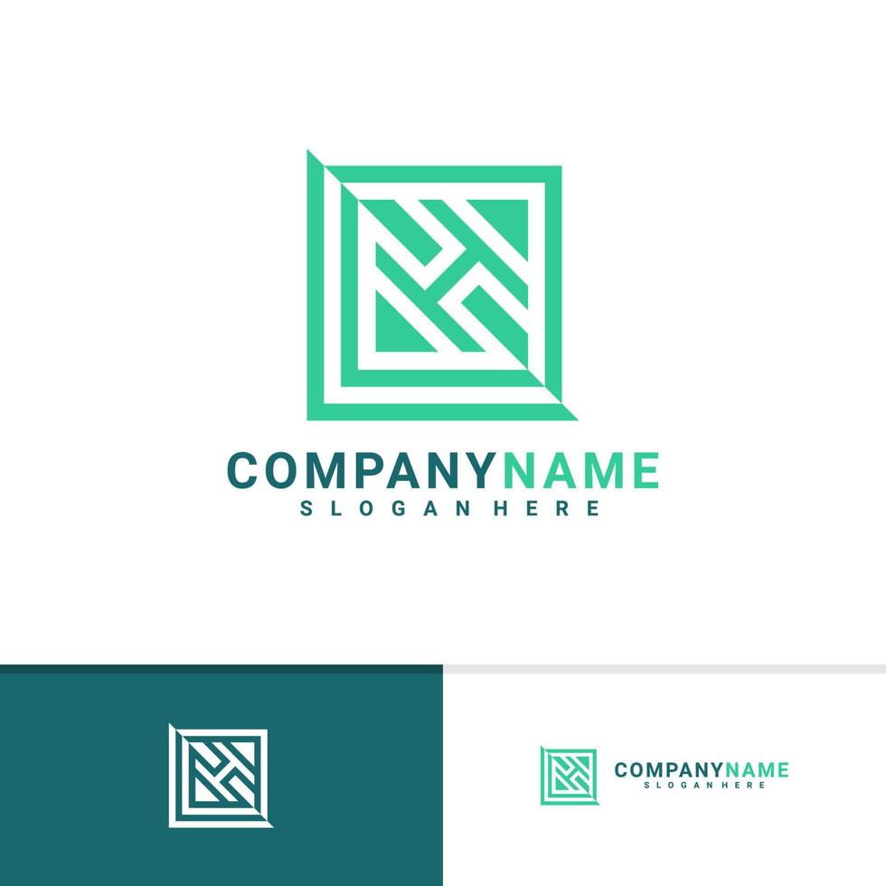 plantilla vectorial del logotipo ch inicial, conceptos creativos de diseño del logotipo ch vector