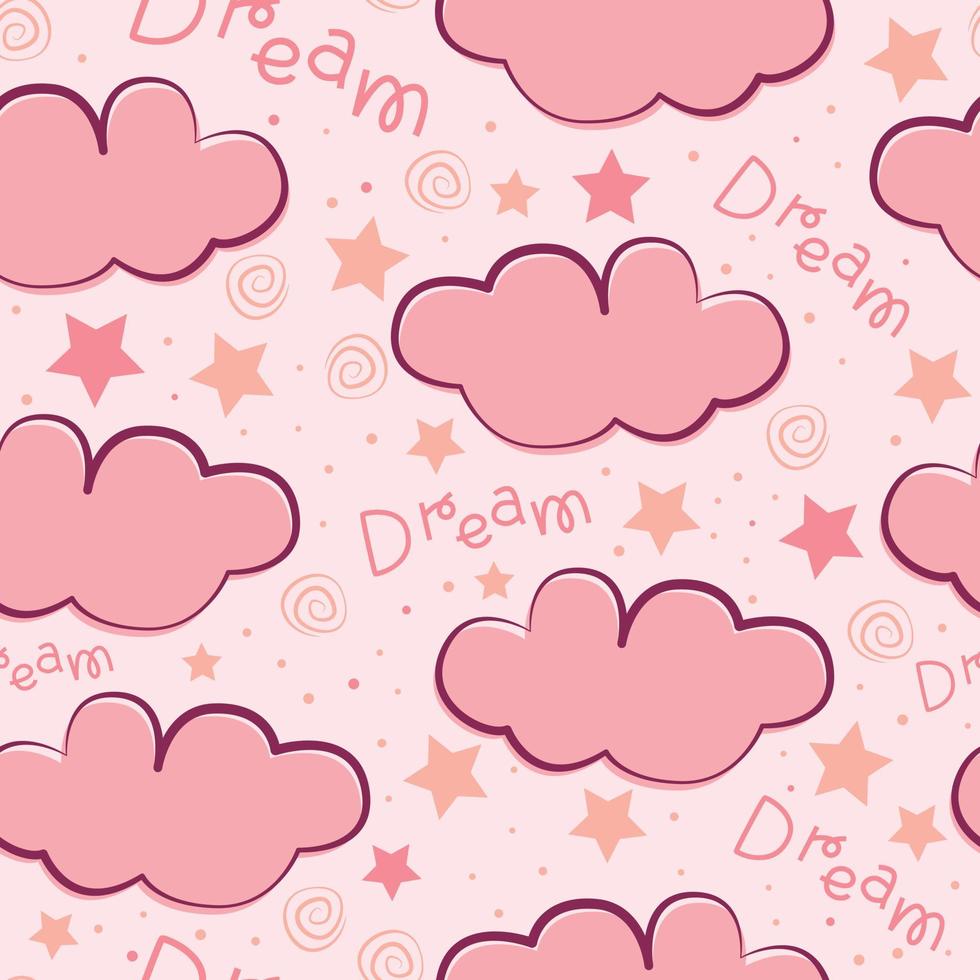 Stars repeat pattern design. Hand-drawn background. Holidays pattern for wrapping paper or fabric vector