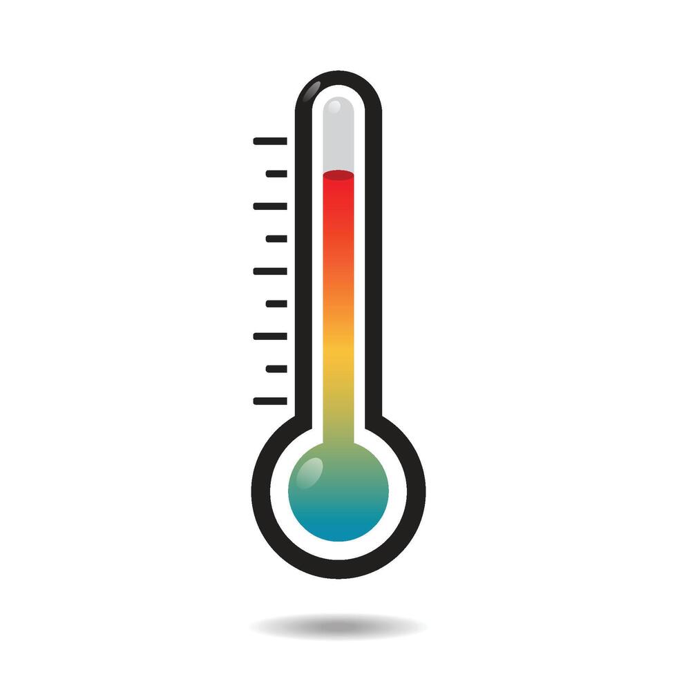 Thermometer icon set vector