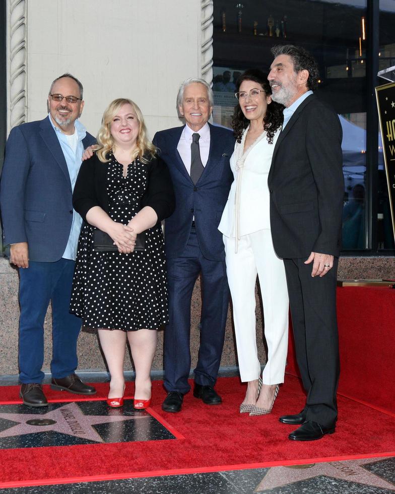 LOS ANGELES  NOV 6, Al Higgins, Sarah Baker, Michael Douglas, Lisa Edelstein, Chuck Lorre at the Michael Douglas Star Ceremony on the Hollywood Walk of Fame on November 6, 2018 in Los Angeles, CA photo