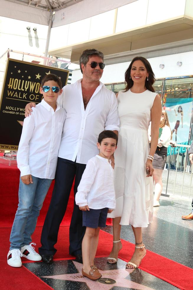 LOS ANGELES  AUG 22, Adam Silverman, Simon Cowell, Eric Cowell, Lauren Silverman at the Simon Cowell Star Ceremony on the Hollywood Walk of Fame on August 22, 2018 in Los Angeles, CA photo