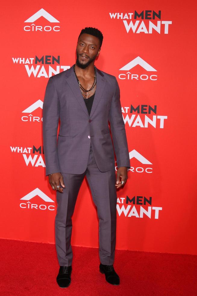 LOS ANGELES  JAN 28, Aldis Hodge at the What Men Want Premiere at the Village Theater on January 28, 2019 in Westwood, CA photo