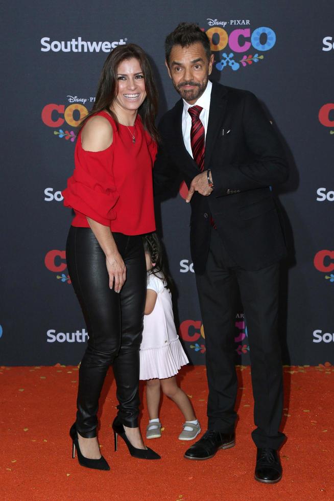 LOS ANGELES  NOV 8, Alessandra Rosaldo, Aitana Derbez, Eugenio Derbez at the Coco Premiere at the El Capitan Theater on November 8, 2017 in Los Angeles, CA photo