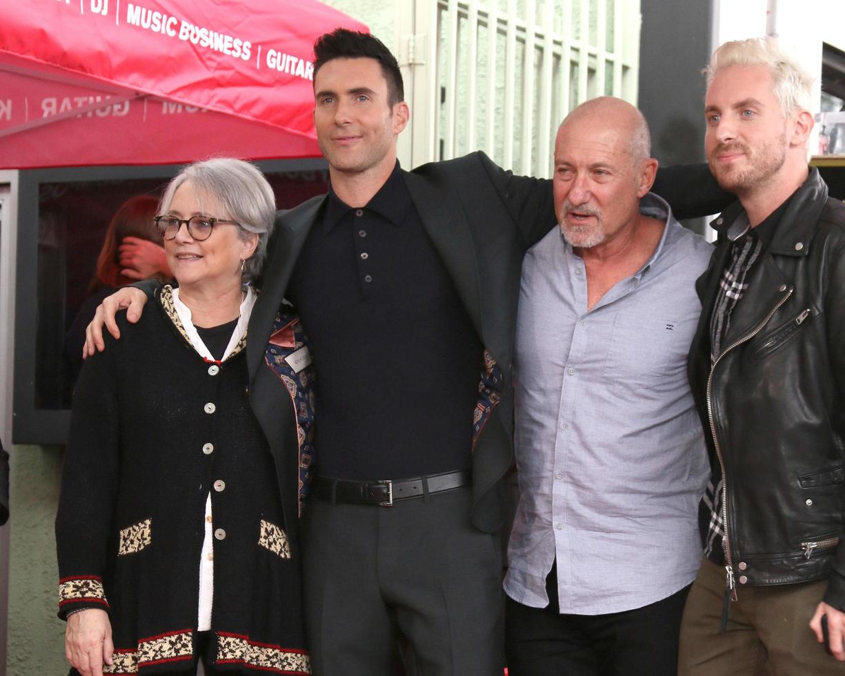 LOS ANGELES  FEB 10, Mom, Adam Levine, Dad at the Adam Levine Hollywood Walk of Fame Star Ceremony at Musicians Institute on February 10, 2017 in Los Angeles, CA photo