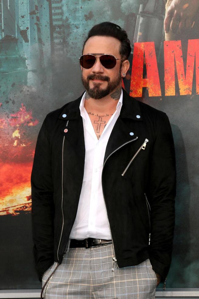 LOS ANGELES  APR 4, AJ McLean at the Rampage Premiere at Microsoft Theater on April 4, 2018 in Los Angeles, CA photo