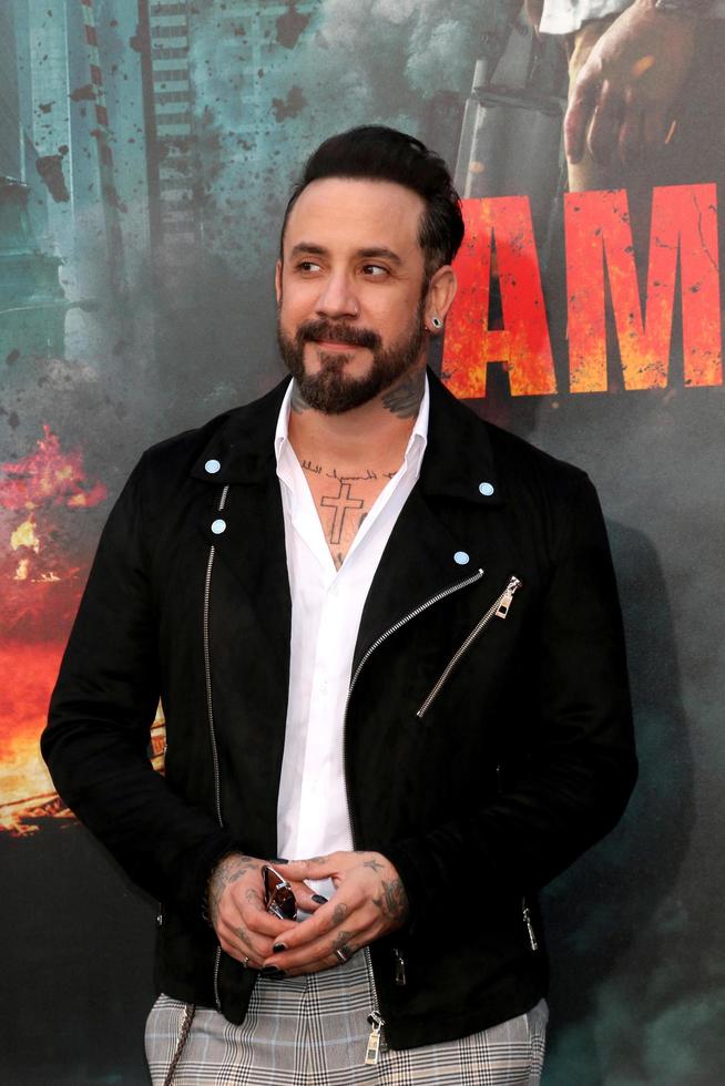 LOS ANGELES  APR 4, AJ McLean at the Rampage Premiere at Microsoft Theater on April 4, 2018 in Los Angeles, CA photo