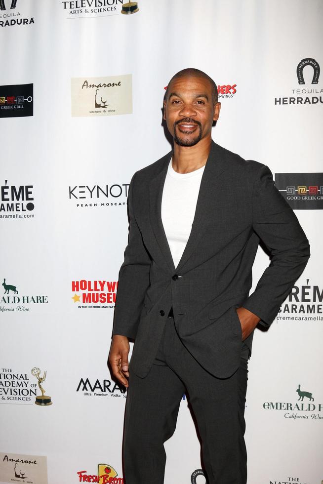 los angeles 25 de abril, aaron d spears en la recepción de los nominados a los emmy diurnos de natas en el museo de hollywood el 25 de abril de 2018 en los angeles, ca foto