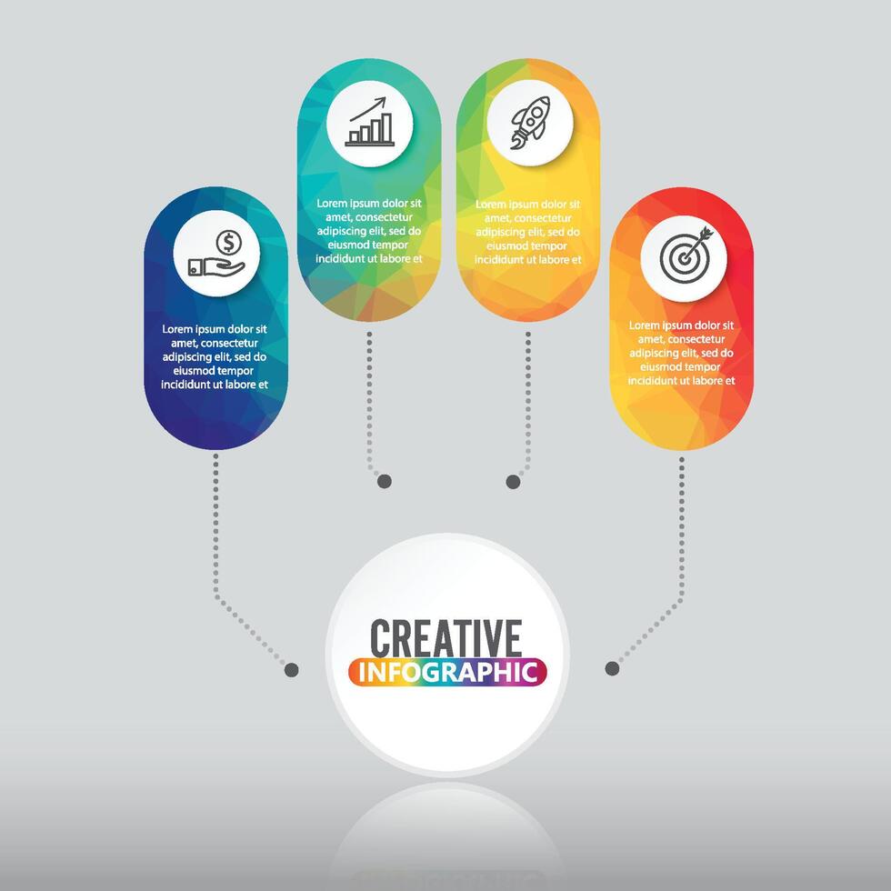 Timeline infographics design vector and marketing icons can be used for workflow layout, diagram, annual report, web design. Business concept with 4 options, steps or processes.
