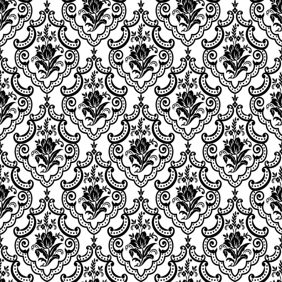 Seamless damask pattern 7515447 Vector Art at Vecteezy