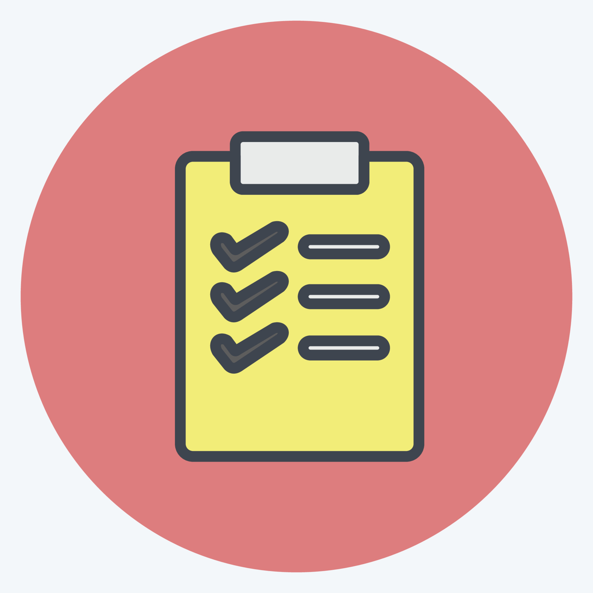 Icon Wish List. suitable for Business symbol. color mate style. simple