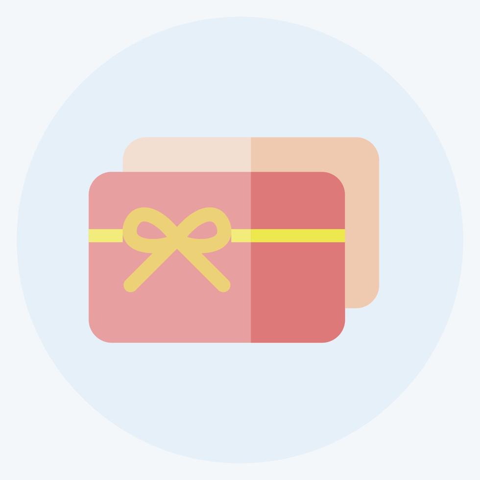 tarjeta de regalo de icono. adecuado para el símbolo de negocios. estilo plano diseño simple editable. vector de plantilla de diseño. ilustración de símbolo simple