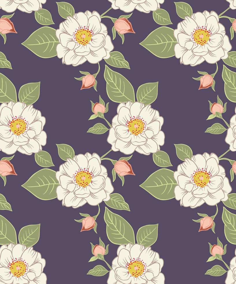 FLOWERS PATTERN, FLOWERS SEAMLESS PATTERN VECTOR