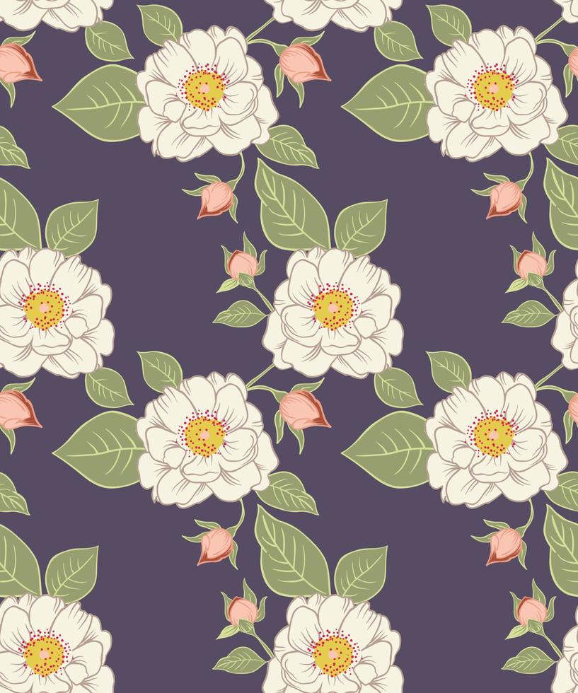 FLOWERS PATTERN, FLOWERS SEAMLESS PATTERN VECTOR