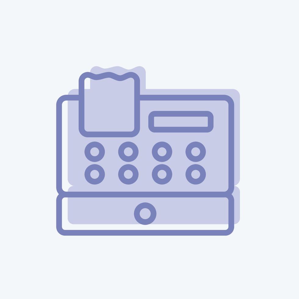 Icon Cash Register. suitable for Business symbol. two tone style. simple design editable. design template vector. simple symbol illustration vector
