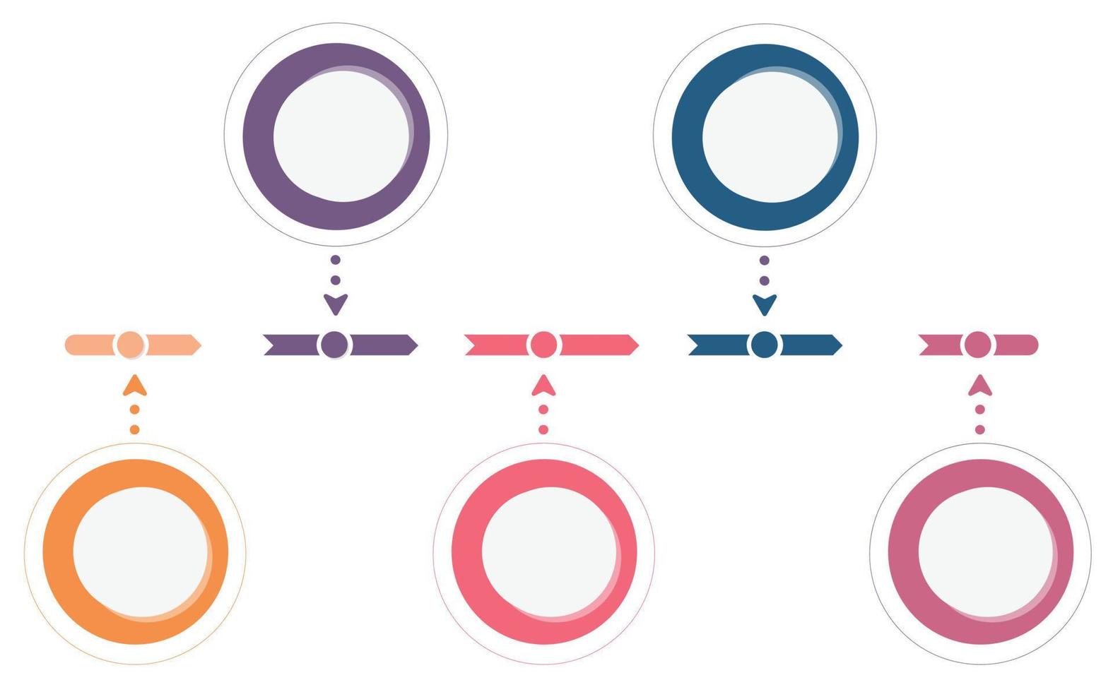 círculo de negocios iconos de infografía de línea de tiempo diseñados para plantilla de fondo abstracto elemento de hito diagrama moderno tecnología de proceso gráfico de presentación de datos de marketing digital vector